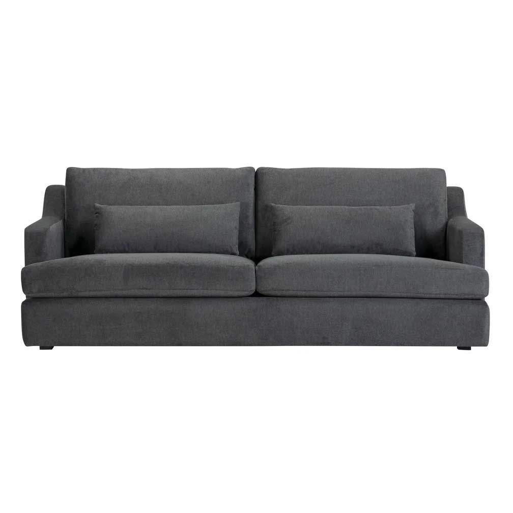 The Rhys Sofa - Soft Textured Greyed Green